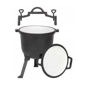 LITINOVÝ SMALTOVANÝ KOTLÍK...