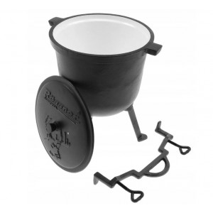 LITINOVÝ SMALTOVANÝ KOTLÍK...