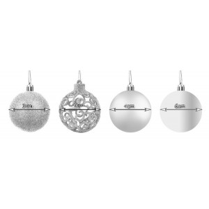 SADA VÁNOČNÍ KOULÍ OZDOBY...