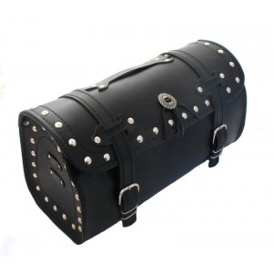 KOŽENÝ MOTO KUFR CHOPPER CRUISER 50 CM BROŽ KAWASAKI YAMAHA SUZUKI