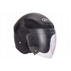 PRILBA HELMA SKUTR CHOPPER  CERNY-LESK
