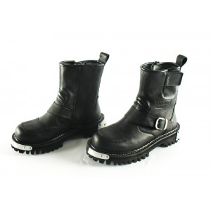 KOŽENÉ MOTO BOTY CHOPPER