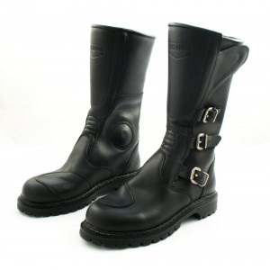 KOZENE BOTY NA MOTO CHOPPER CRUISER KRASNE