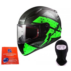 HELMA LS2 FF353 RAPID DEADBOLT B/GREEN VEL. S- L