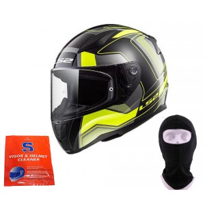 HELMA LS2 FF353 RAPID CARRERA B/HI VIS YELLOW Velikosti