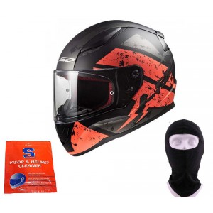 HELMA LS2 FF353 RAPID DEADBOLT B/ORANGE VEL. XS-XXL