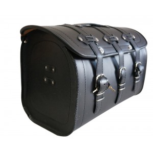 KOŽENÝ MOTO KUFR CHOPPER CRUISER 50 CM KLICE ZAMEK