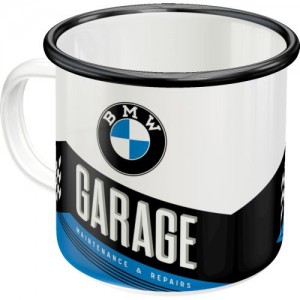 PLECHOVÝ HRNEK S MOTIVEM BMW GARAGE