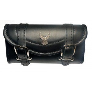 KOŽENÁ ROLKA NA MOTORKU CHOPPER HARLEY H-D