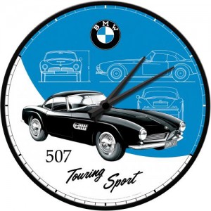 NOSTALGIC ART NÁSTĚNNÉ HODINY BMW 507 31cm