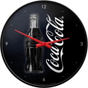 NOSTALGIC ART NÁSTĚNNÉ HODINY COCA-COLA LOGO 31cm