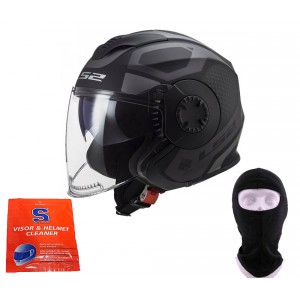 HELMA LS2 OF570 VERSO MARKER MATT BLACK TITAN