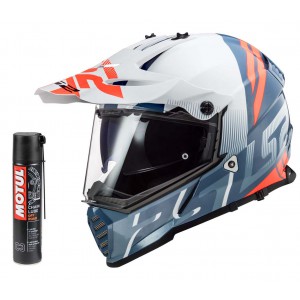 PRILBA HELMA NA MOTO MX436 PIONEER EVO EVOLVE WHITE COBALT