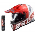 PRILBA HELMA NA MOTO MX436 PIONEER EVO EVOLVE RED WHITE S-3XL