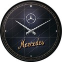 NOSTALGIC ART NÁSTĚNNÉ HODINY MERCEDES LOGO 31cm
