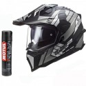 PRILBA HELMA NA MOTO MX701 EXPLORER ALTER  BLACK WHITE
