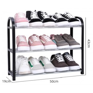 REGÁL NA OBUV SE 3 POLICEMI STOJAN 8 PÁRŮ