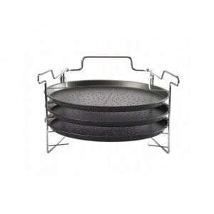 SADA KULATÝCH PEKÁČŮ PRO PEČENÍ 3 PIZZY