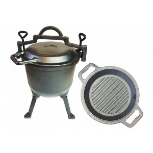 LITINOVÝ KOTLÍK 11 L NA GULÁŠ HRNEC Z LITINY - MYSLIVECKY KOTLIK