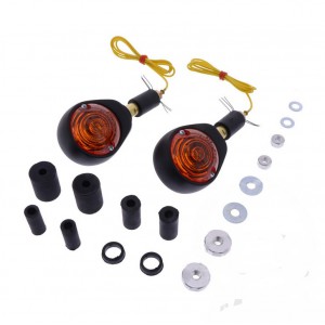 BLINKRY DO ŘÍDÍTEK JMT - PÁR 22mm 25,4mm CHOPPER CRUISER CERNE