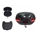 KUFŘ NA MOTOCYKL 48L ČERNY S STOP LED SVĚTLEM XXL