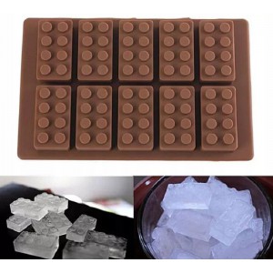 SILIKONOVÁ FORMA - SADA 10X LEGO KOSTIČKY