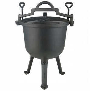 LITINOVÝ KOTLÍK LOVECKÝ HRNEC MYSLIVECKY KOTLIK 16L XXL na guláš