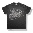 MOTOKARSKE TRICKO CHOPPER OUTLINE MOTO