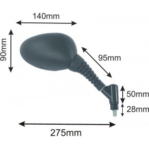 Lusterka uniwersalne do motocykli i skuterów