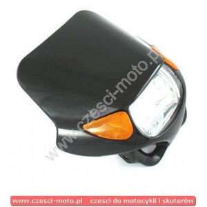Owiewka przód z lampą w kolorze czarnym z kierunkowskazami